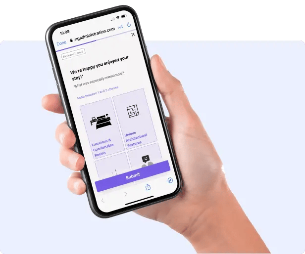 Review Wizard Mobile UI